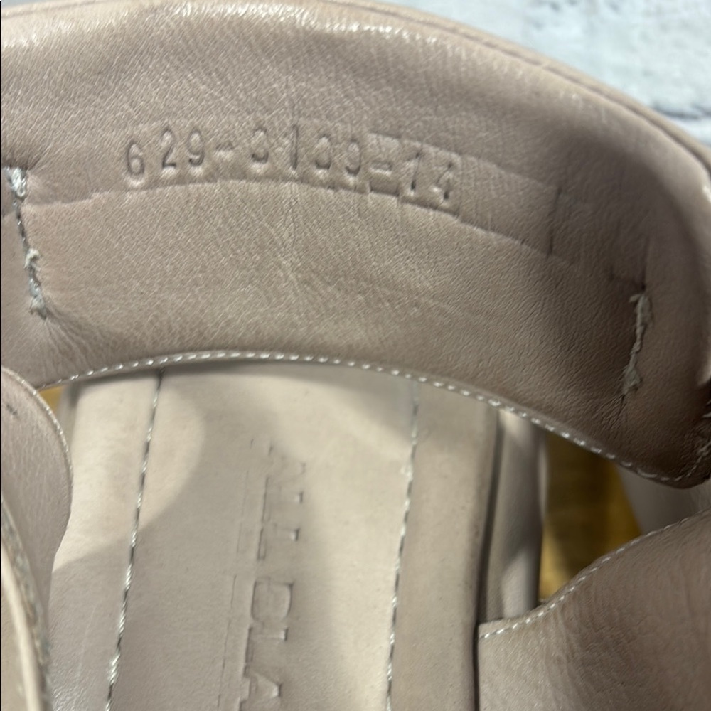 All Black Brand Taupe Sandals with Cushioned Sole and Crisscross Straps - Picture 3 of 14